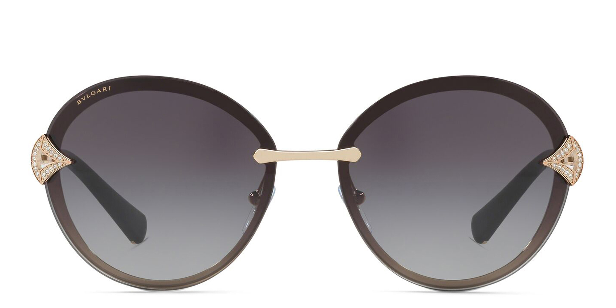 Buy BVLGARI Rimless Round Sunglasses Online | MAGRABi KSA