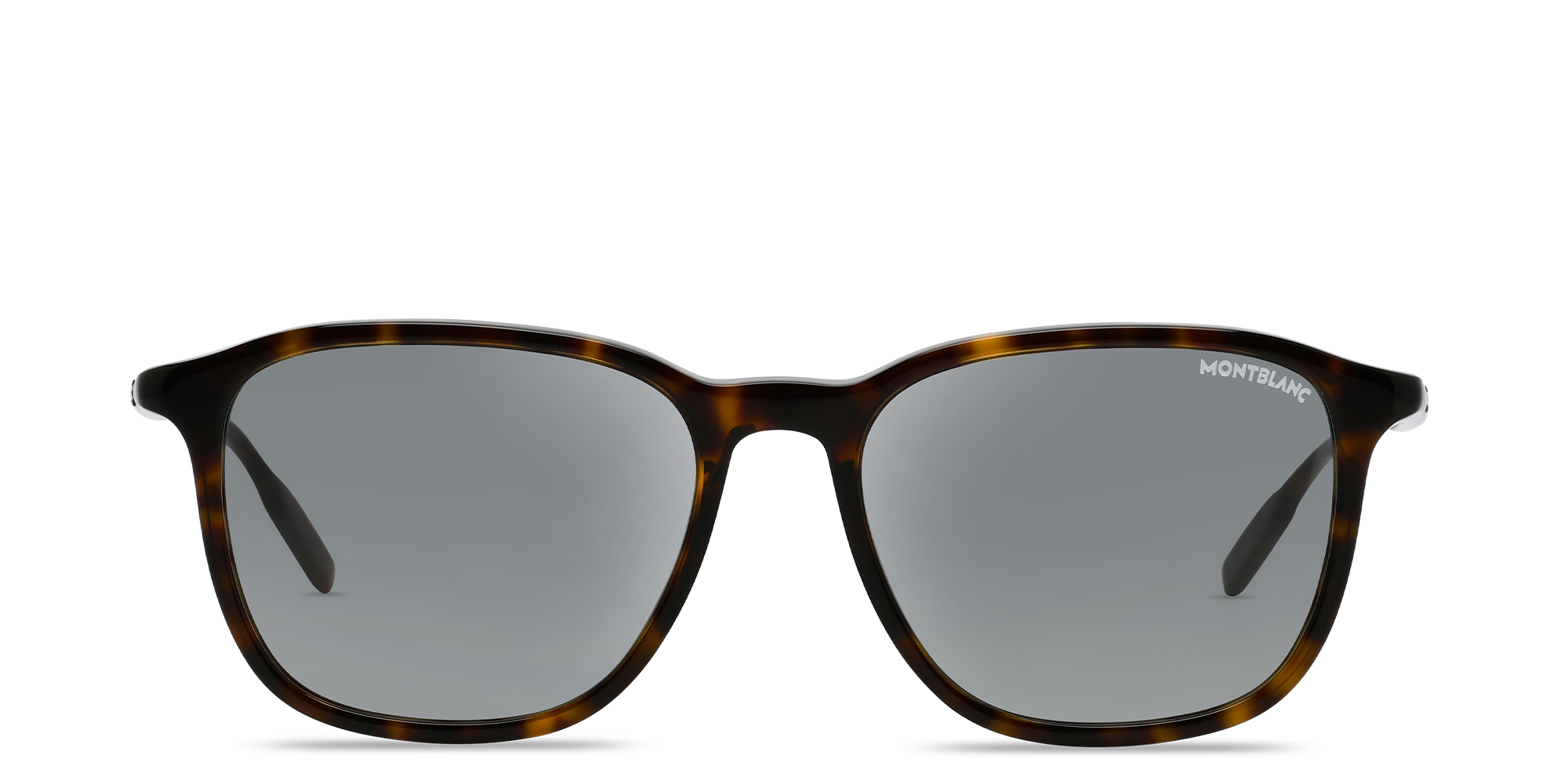 NWT Mont Blanc MB0082S-001-53 Grey Square 53mm Sunglasses Montblanc Polarized Plastic Frame Sunglasses for Men for  main image 2