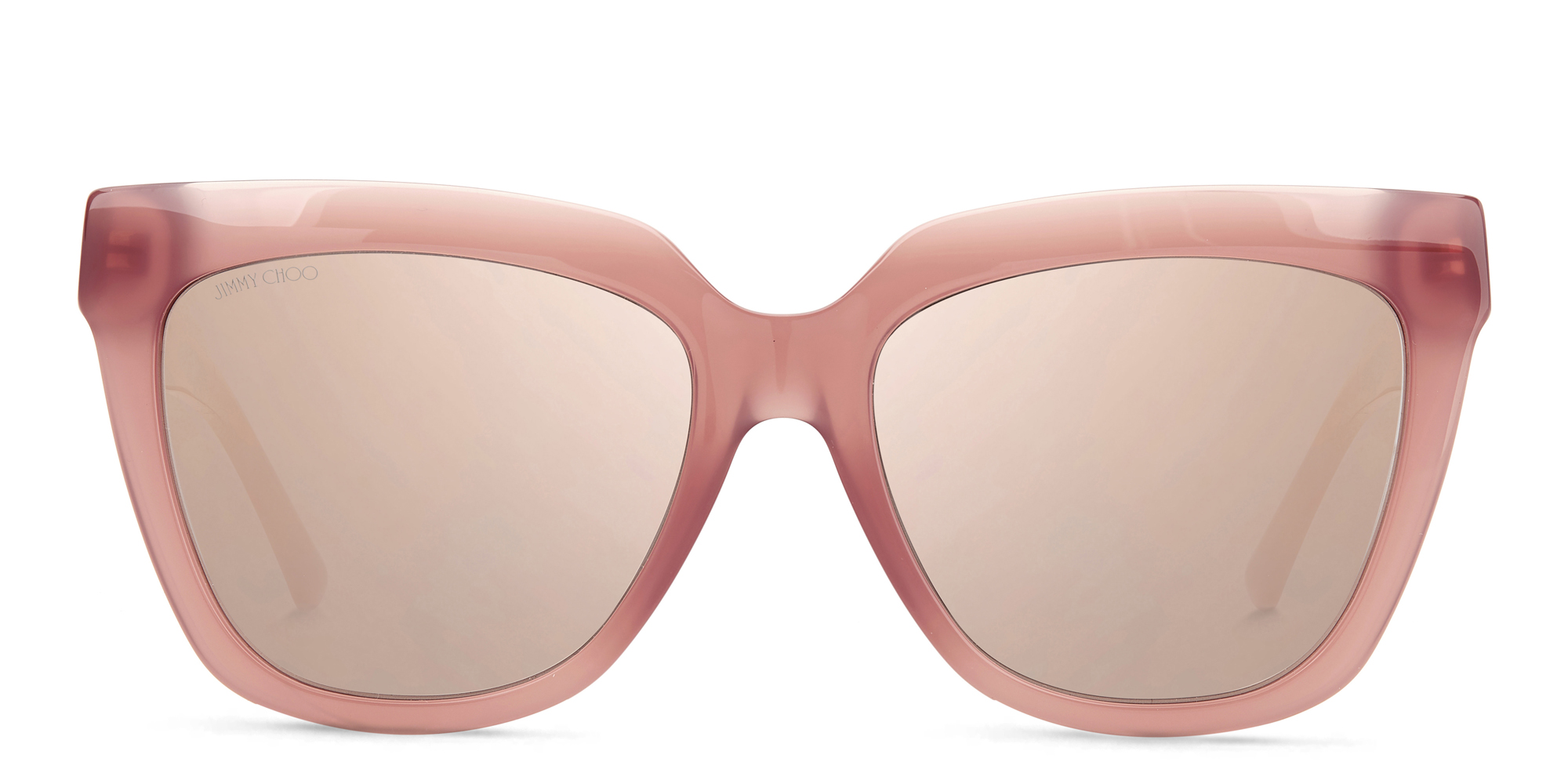 JIMMY CHOO JULIEKA OVERSIZED SQUARE SUNGLASSES OPAL/NUDE NEW WITH CASE AND CLOTH Joss | Pale Gold Square Sunglasses | JIMMY CHOO main image 4