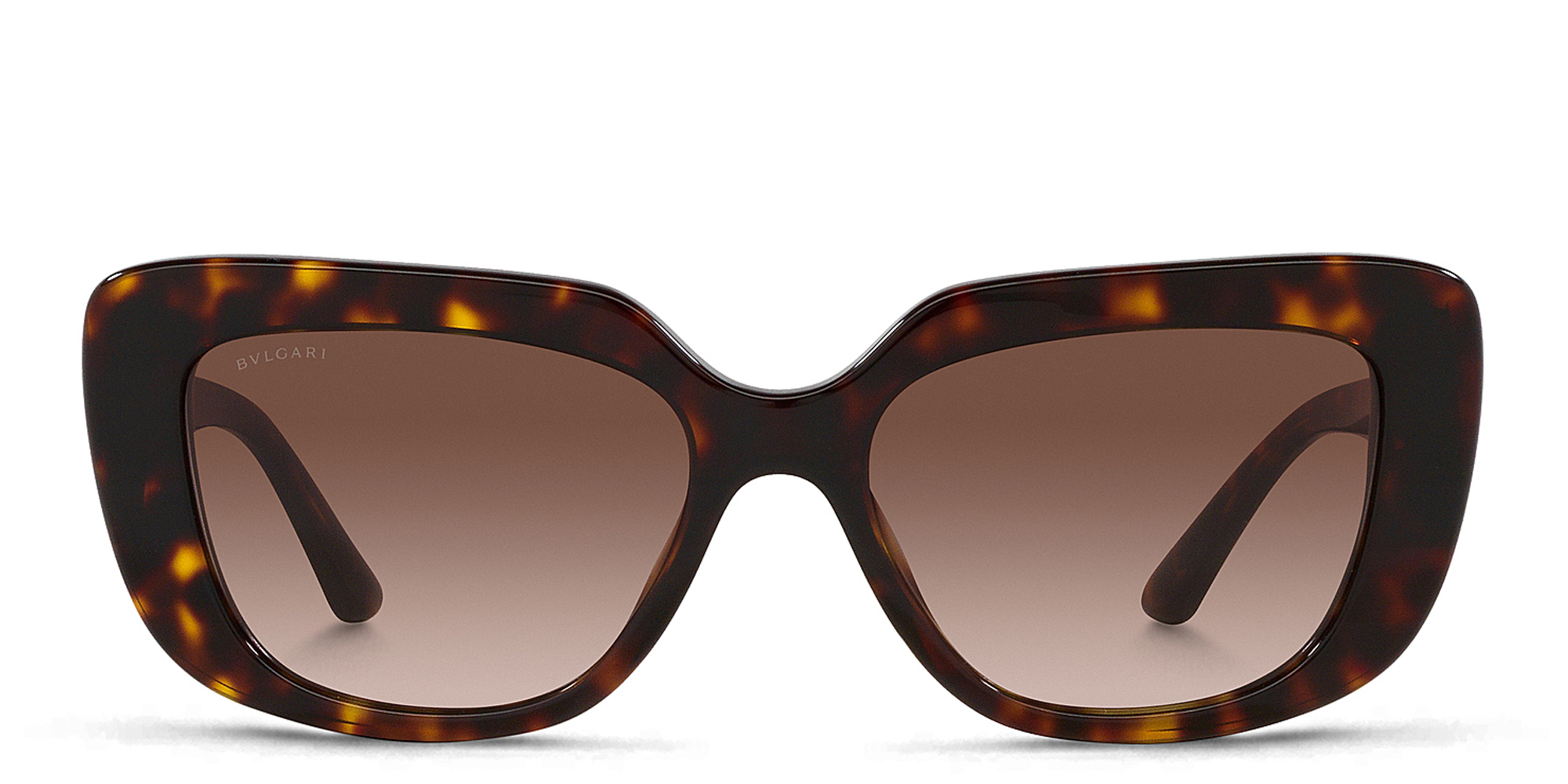 Bvlgari Eyewear 3 Rectangle Sunglasses Brown BVLGARI FLOWER BV8243B Gold Brown Havana Crystal Rectangle  main image 2