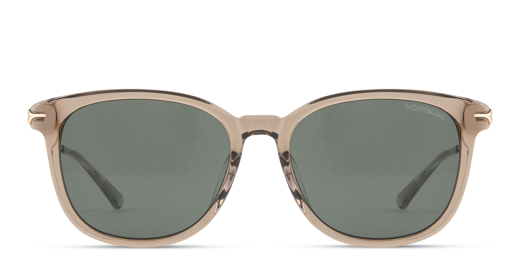 Montblanc MB0304SA 004 Square Sunglasses - Brown / Grey MB0304SA 004 55 – Perfect Optics main image 3