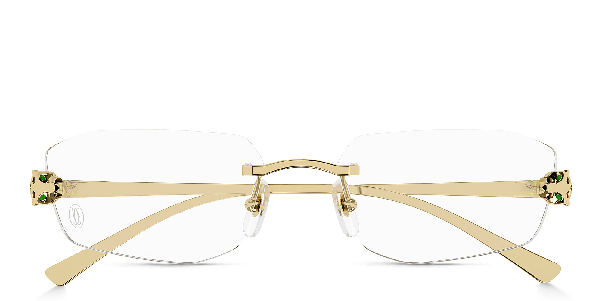 Panthère de Cartier Unisex Rimless Wide Irregular Eyeglasses