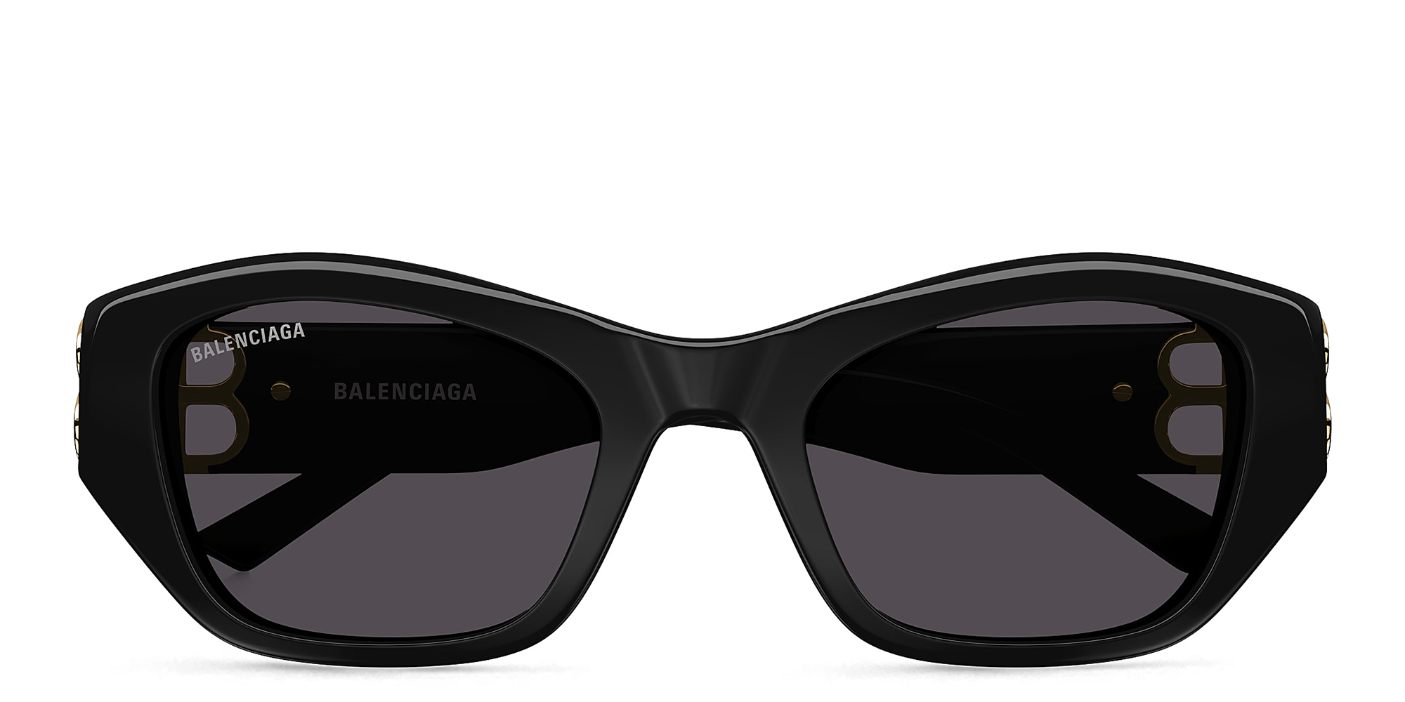 NEW Balenciaga BB0102SA 001 Oversized 2024 Black Grey Women Sunglasses