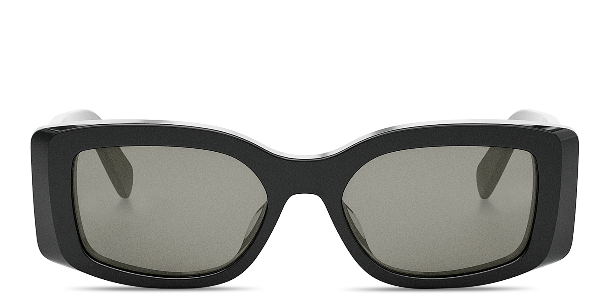 Buy CELINE Triomphe White Rectangular Sunglasses Online