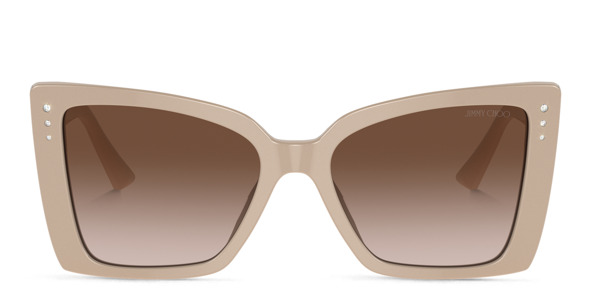Buy JIMMY CHOO Rhinestone-Embellished Oversized Cat-Eye  display picture 2
