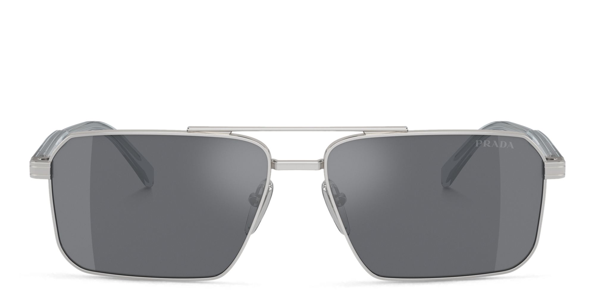 Y2K Prada Silver Rectangle Frame SPR 63B Logo Designer Sunglasses Frames Italy Buy PRADA Logo Rectangle Sunglasses Online | MAGRABi Egypt main image 4