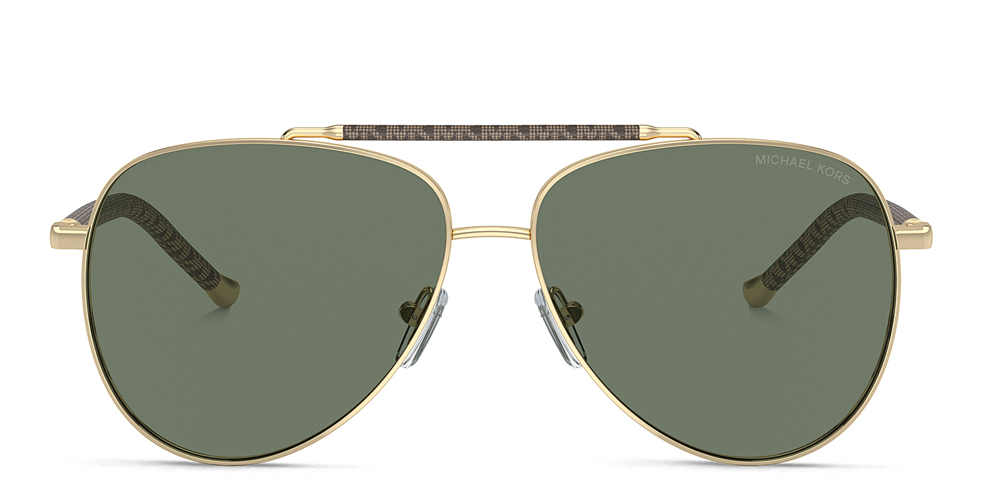 Michael Kors Sunglasses Green Aviators Michael Kors MK1140 CORTEZ 18943H Cat Eye Amazon Metallic  main image 2