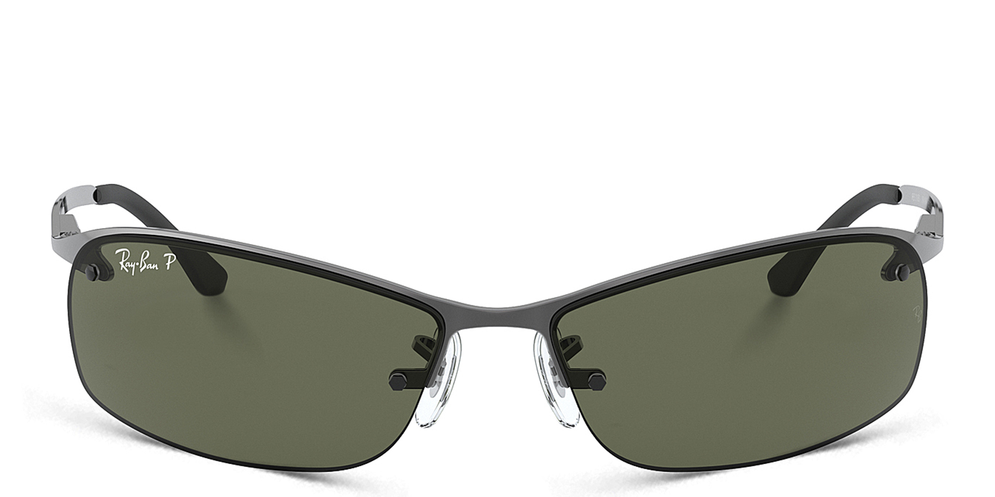 小物 Y2K RayBan sunglasses RB3186 half rim Buy Ray-Ban Half-Rim Rectangle Sunglasses Online | MAGRABi KSA