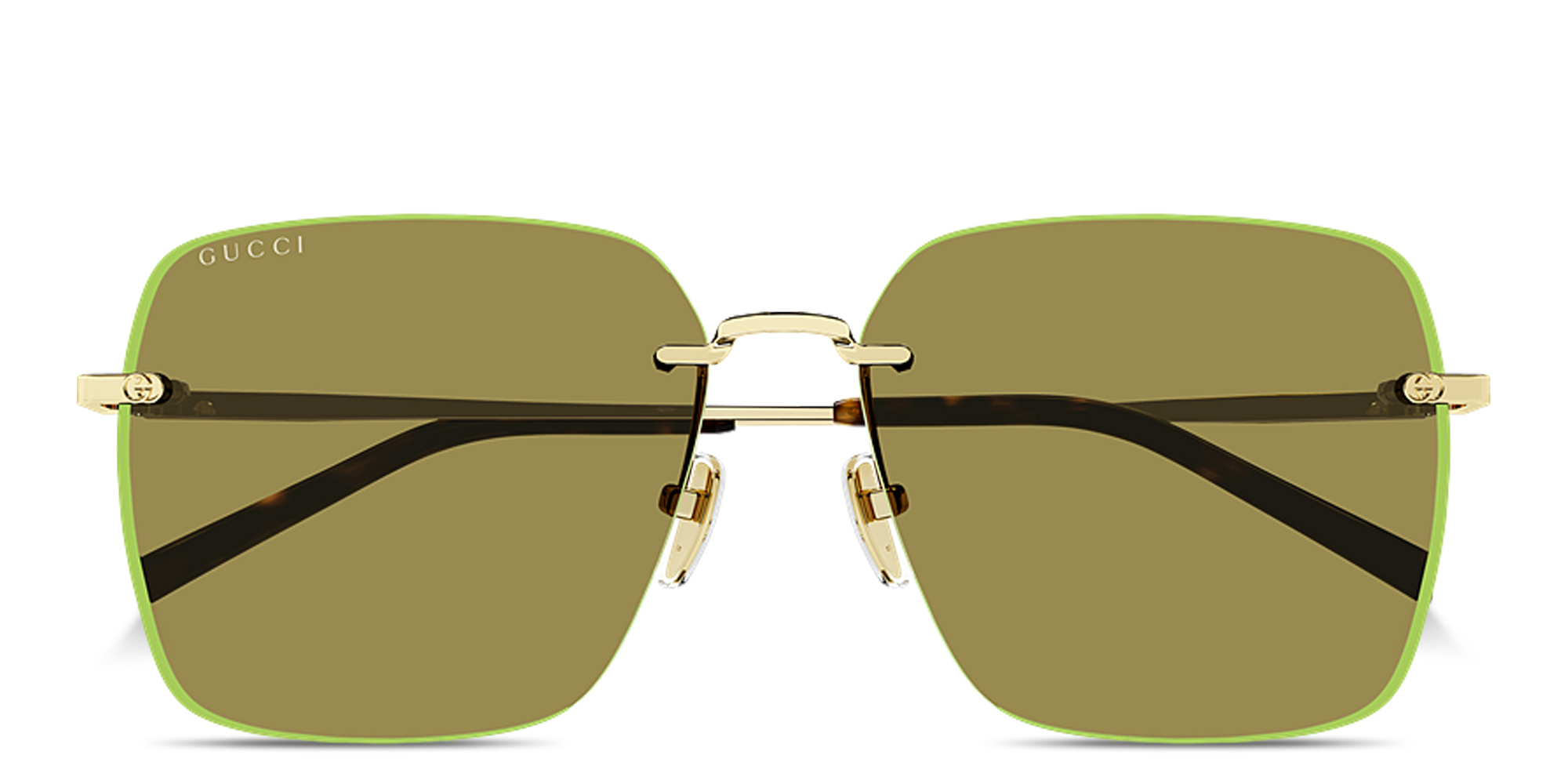 Buy GUCCI GG Oversized Rimless Square Sunglasses Online | MAGRABi UAE