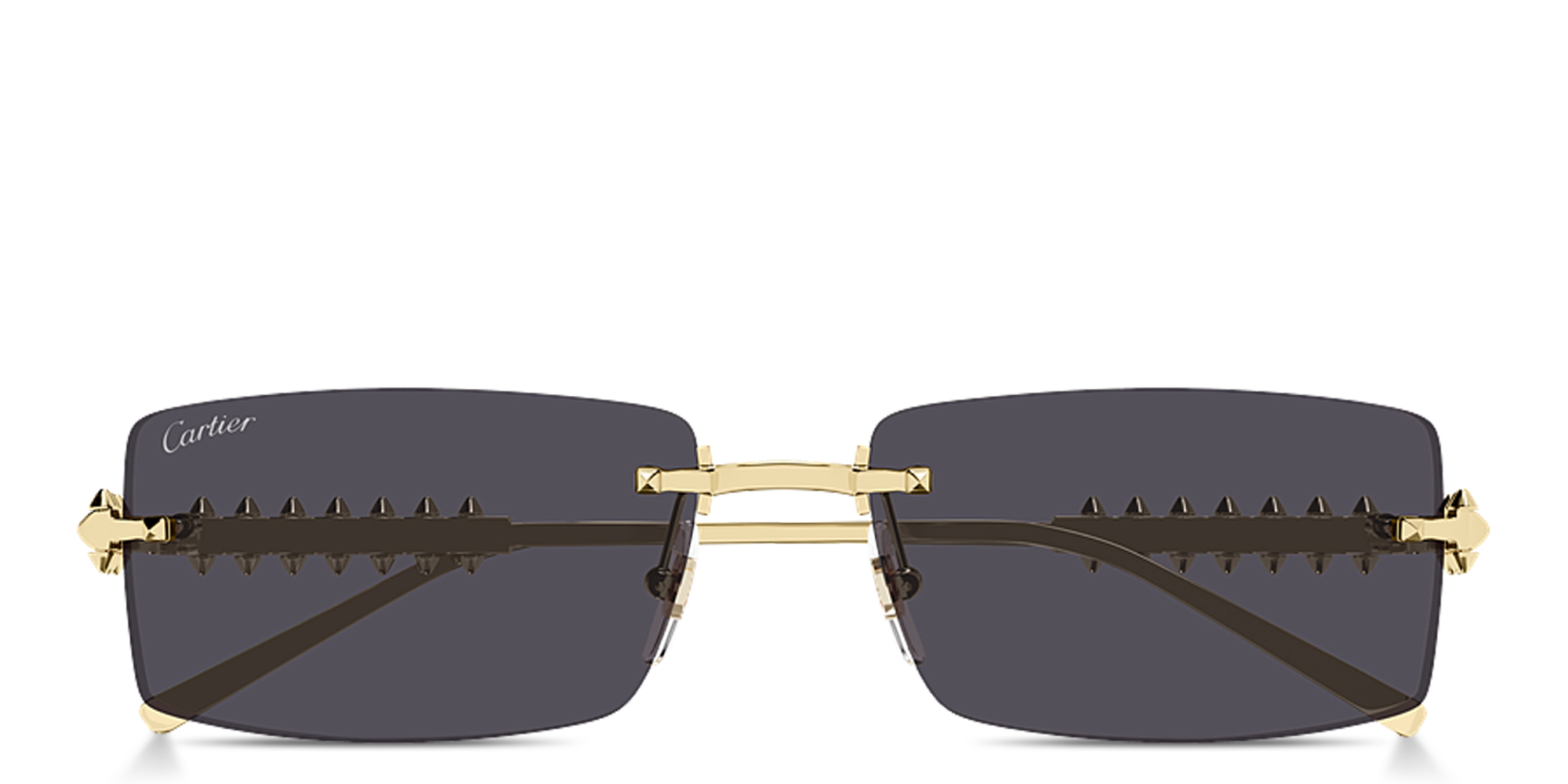 Cartier CT0604S-005 Sunglasses Silver Green Metal CARTIER CT0604S | 002 CLASH DE CARTIER SUNGLASSES – Hall of  main image 2