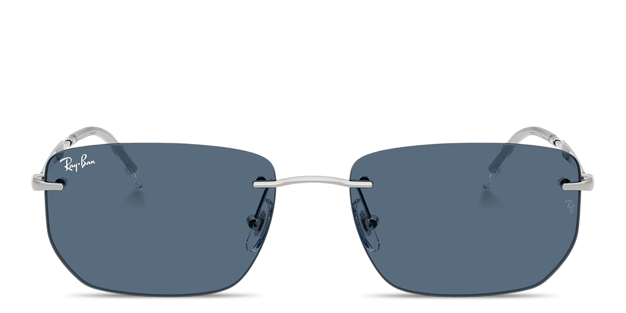 Buy Ray-Ban Logo Signature Unisex Rimless Irregular Sunglasses