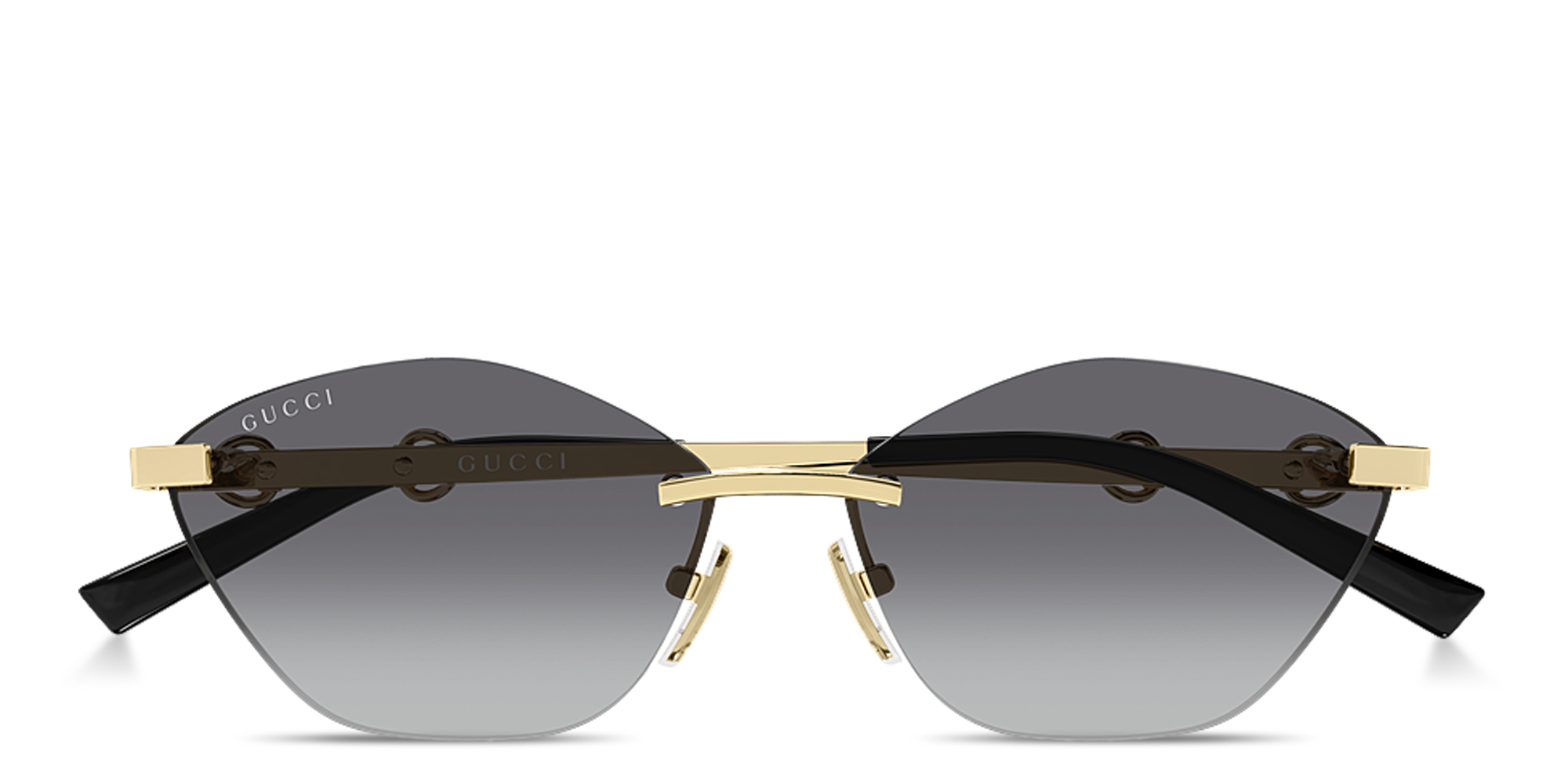 Buy GUCCI Horsebit Rimless Cat-Eye Sunglasses Online | MAGRABi Kuwait