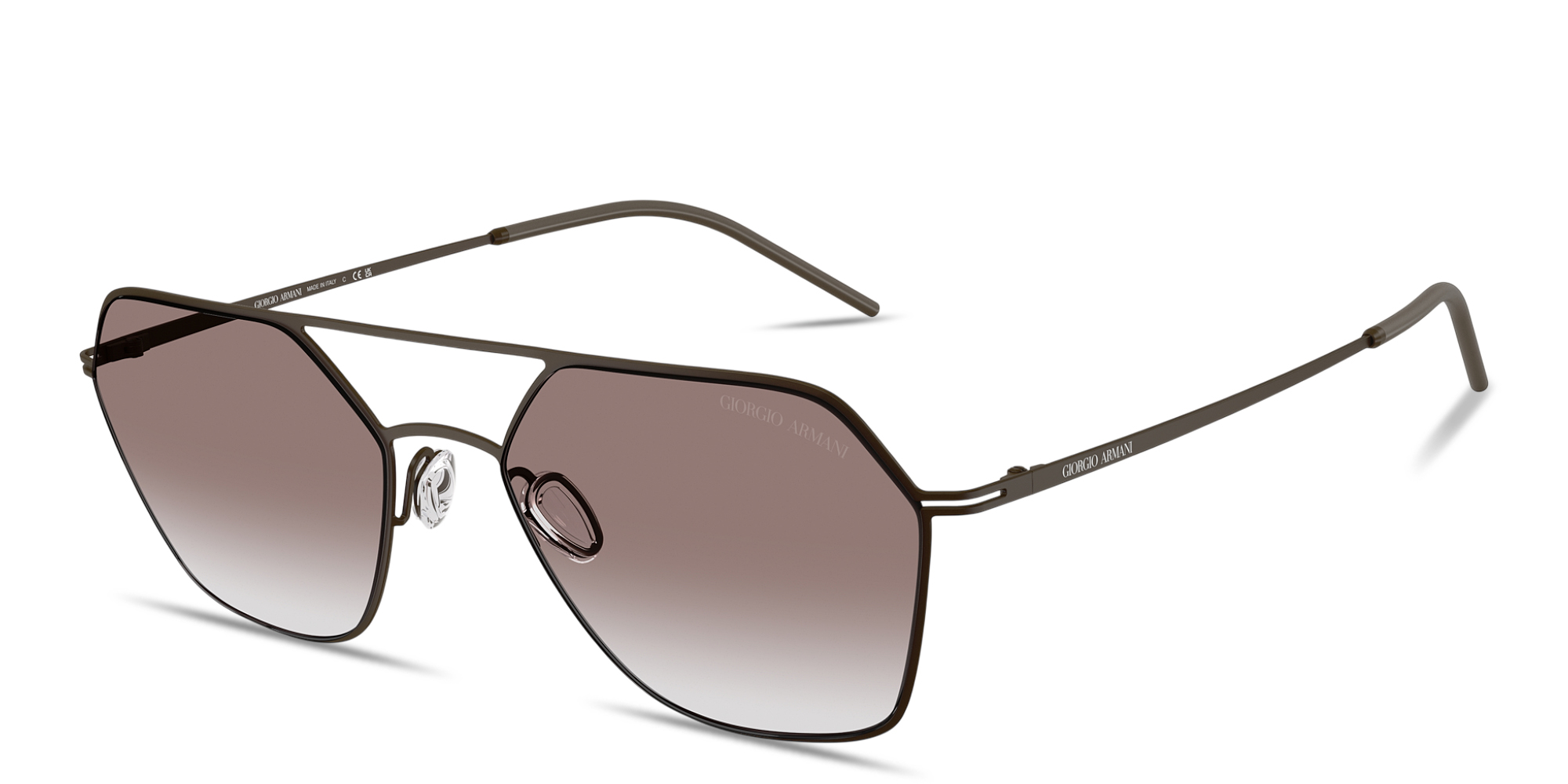 Buy GIORGIO ARMANI Engraved Logo Square Sunglasses Online